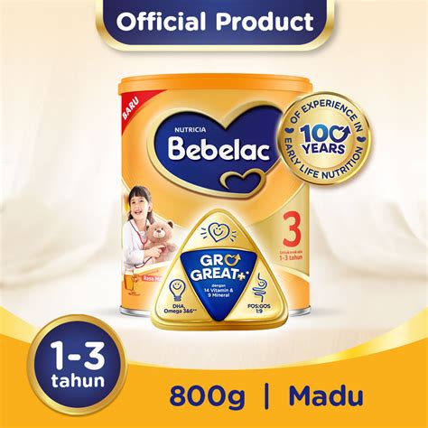 Bebelac Susu Pertumbuhan Fos Gos Madu G Klik Indomaret