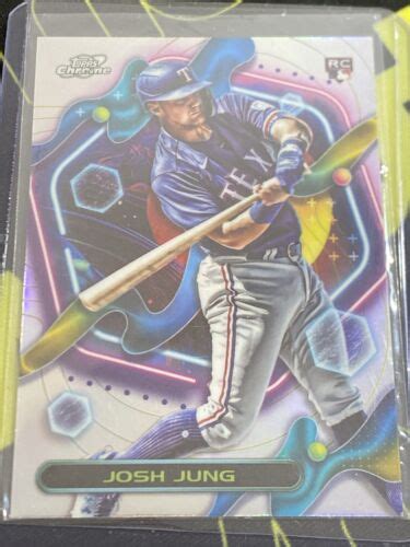 Josh Jung 2023 Topps Chrome Cosmic Rookie Refractor 95 Texas Rangers