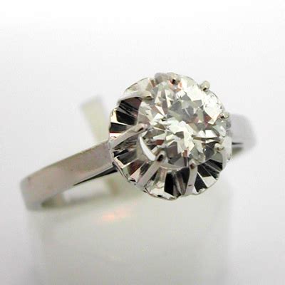 Solitaire or gris diamant 1 10 carat 551 Bagues de fiançailles