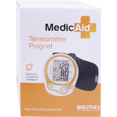 BIOSYNEX MEDIC AID TENSIOMETRE POIGNET Parapharmacie