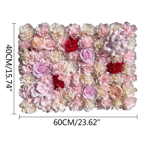 Pack Artificial Silk Flower Wall Panels Wedding Photography Party