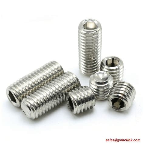 Asme B Din Stainless Steel Socket Set Screws With Cup Point