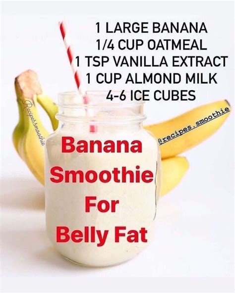 Banana Smoothie For Belly Fat Conveganence