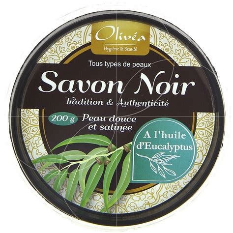 Savon noir Olivéa à l eucalyptus 99 naturel Gommage et massage pot