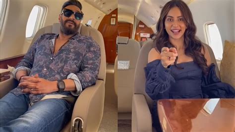 Let Me Sleep Yaar Ajay Devgn And Rakul Preet Singh Engage In Fun