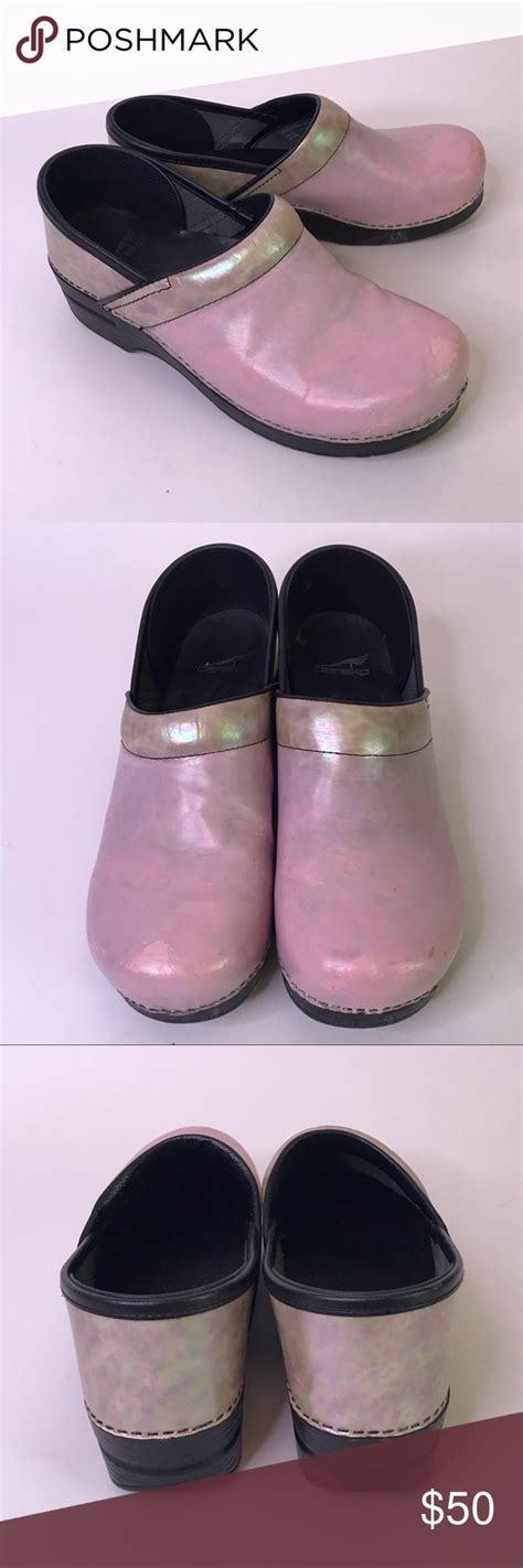 Pink Pearlizediridescent Dansko Shoes 11 105 Dansko Shoes Mules