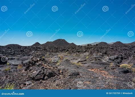 Grande Paisagem De Crateras Do Parque Nacional Da Lua Imagem De Stock