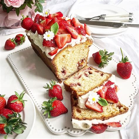 Strawberry Loaf Cake Recipe The Feedfeed