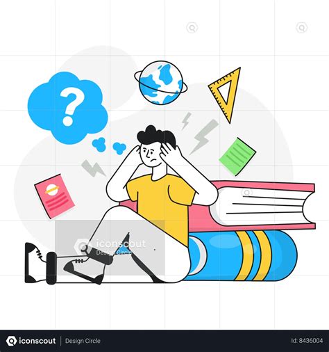 Confused Student Animation - Free Download School & Education