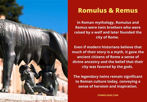 Romulus And Remus History And Mythology Symbol Sage