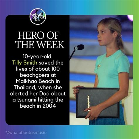 🙌In 2004, 10-year-old Tilly Smith was vacationing on a beach in Phuket ...