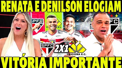 JOGO ABERTO RENATA FAN E DENILSON RASGAM ELOGIOS AO SPFC VITÓRIA