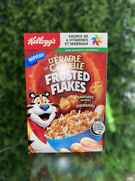 Kelloggs Frosted Flakes Maple Syrup Flavorcanada Bussinsnacks