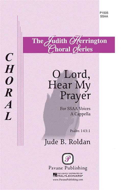 O Lord, Hear My Prayer | Hal Leonard Online