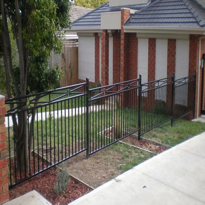 Black Powder Coated Wrought Iron Fence Panels 1 8m Height