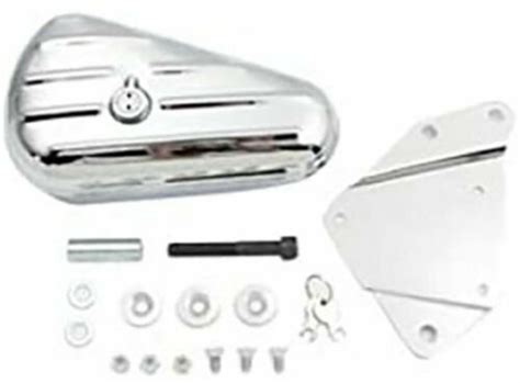 Chrome Oval Left Side Toolbox Tool Box Harley Softail Chopper Bobber