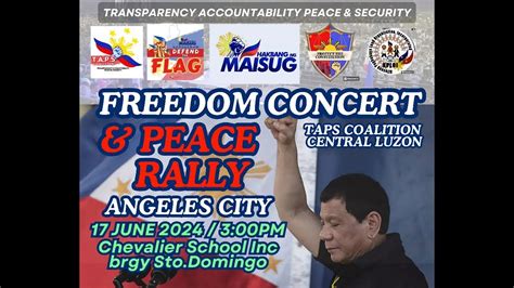 Hakbang Ng Maisug Angeles City Pampanga L Freedom Concert Peace Rally