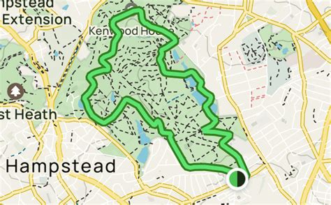 Map Of Hampstead Heath - Beulah Sallyann