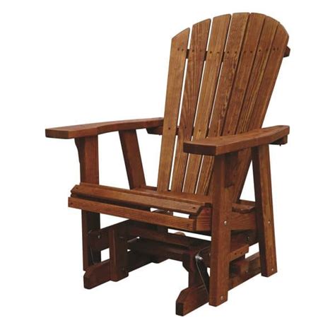 Wooden Adirondack Glider Weaver S Stove And Patio