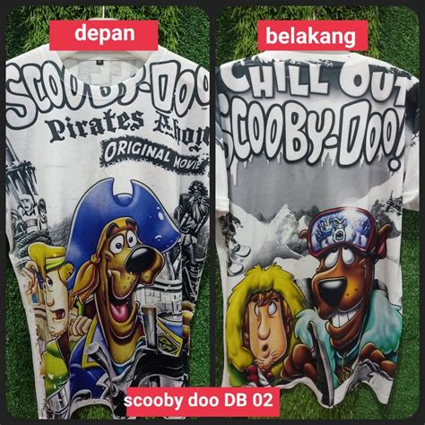 Jual Kaos Scooby Doo Full Print Bolak Balik Depan Belakang Db Kaos