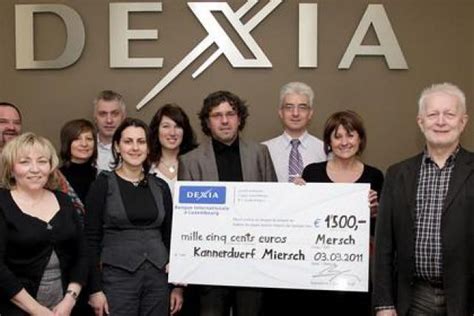 Lagence Mersch De Dexia BIL Soutient Les Enfants Du Kannerduerf