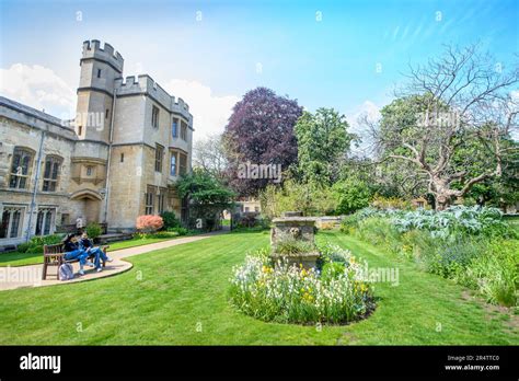 The Fellows' Garden at Balliol College, Oxford University UK Stock ...