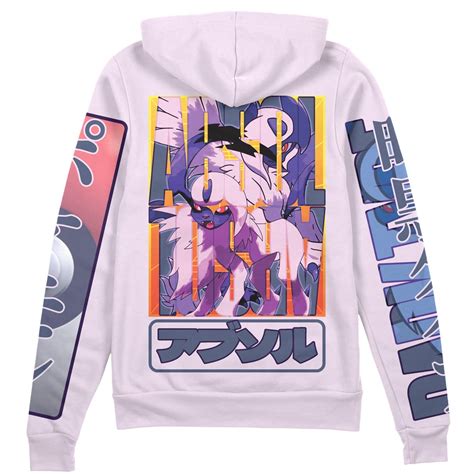 Absol Pokemon Streetwear Zip Hoodie Jacket Anime Ape