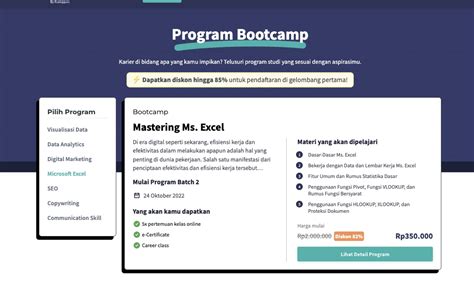 6 Keunggulan Bootcamp Microsoft Excel Dari Skill Academy Yuk Join