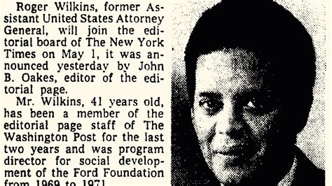 At The Times, Roger Wilkins Fought Injustice. And The Times. - The New ...