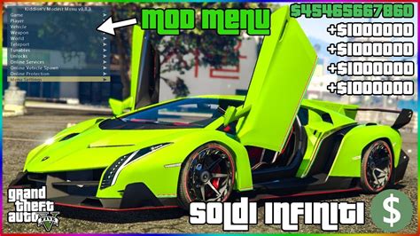 Come Avere Soldi Infiniti Su Gta 5 Online [pc] Mod Menu Gratis Per Pc Ita Youtube