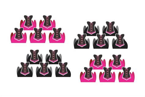 100 Forminhas Chá de Lingerie pink e Preto Elo7