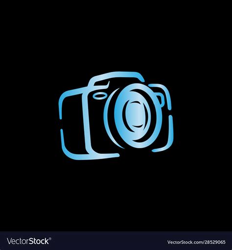 Creative Colorful Camera Logo Design Symbol Vector Image