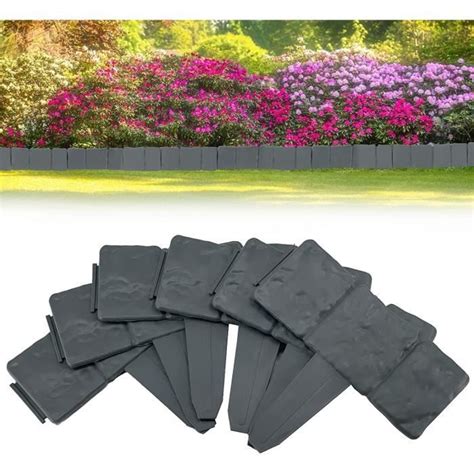 Bordure De Jardin Flexible 20 Pcs 5m Bordure De Pelouse De Jardin