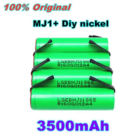 100 New Original 3 7v 3500mah 18650 Lithium Rechargeable Battery For Flashlight Battery For Mj1