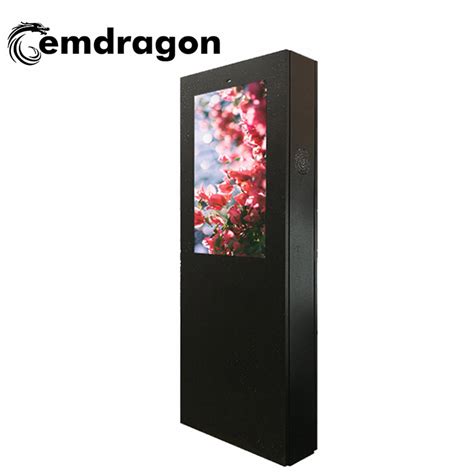 Air Cooled Vertical Screen Floor Outdoor Advertising Machine Inch