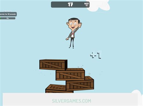 Mr Bean Jump Jogue Online Em Silvergames