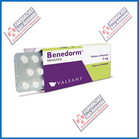 Benedorm Melatonina 5 Mg 20 Tabletas