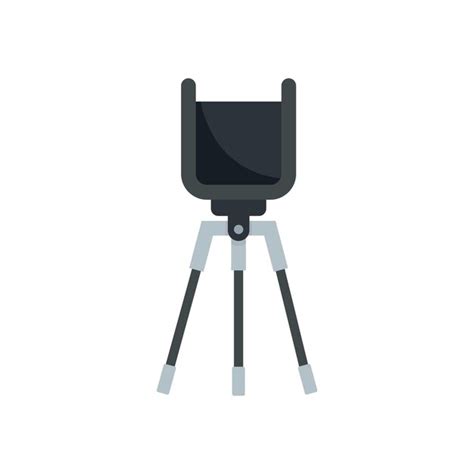 Premium Vector | Phone video stand icon flat vector mobile tripod ...