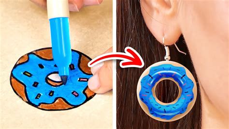 Cool And Cheap Diy Jewelry To Make You Look Gorgeous Cute Mini Crafts From Clay And Resin