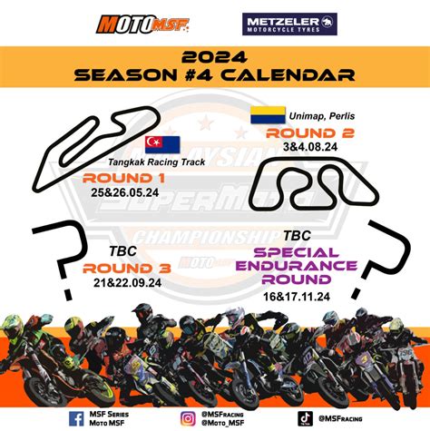 Malaysian Supermoto Championship Season Calendar Motomsf