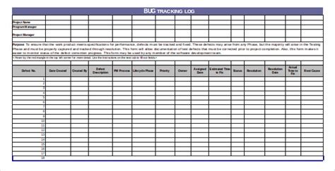 Bug Tracking Template – 4+ Free Word, Excel, PDF Documents Download!