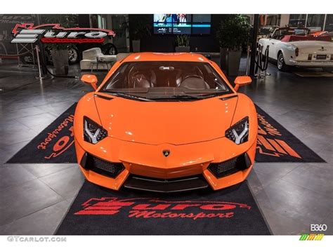 Arancio Atlas Orange Lamborghini Aventador Lp