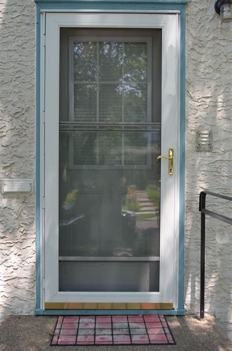 A new entry door and storm door to keep out the cold and improve energy