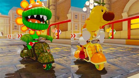 Mario Kart 8 Deluxe Wave 6 Petey Piranha Vs Wiggler Racing Acorn Cup