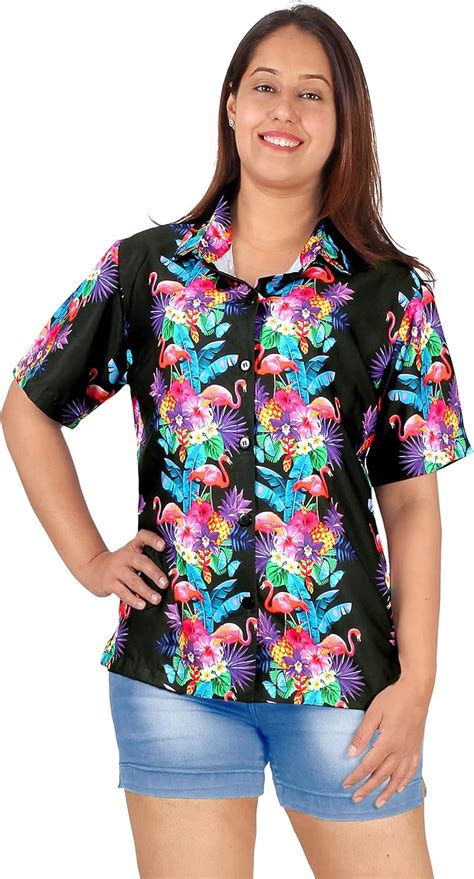 Happy Bay Womens Beach Hawaiian Short Sleeve Blouse Shirt At Amazon