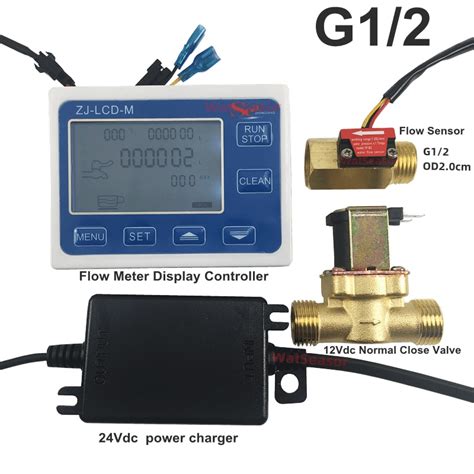 Zj Lcd M Quantitative Control Flow Sensor Meter Lcd Display Water Flow