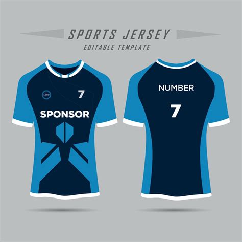 Football Jersey Design Template Corporate Design Soccer Club Uniform