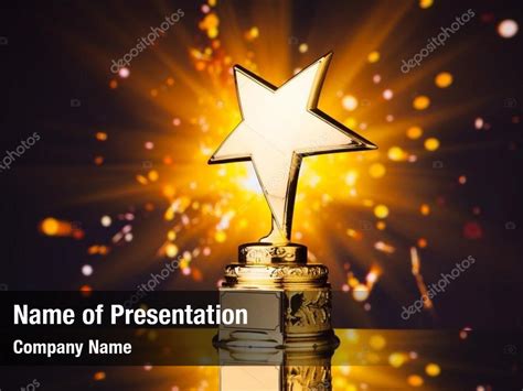 Awards On Winner Powerpoint Template Awards On Winner Powerpoint