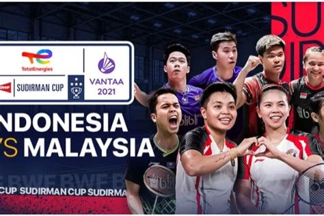 LINK LIVE STREAMING TVRI Sudirman Cup 2021 Badminton Indonesia Vs