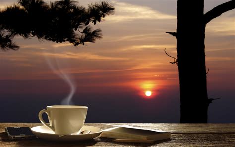 Sunset Coffee Wallpapers Wallpaper Cave